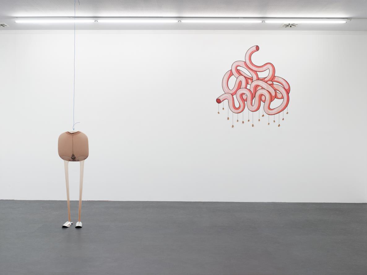 Installationsansicht: Naama Arad - Love Handles, 2017 Foto: Simon Vogel