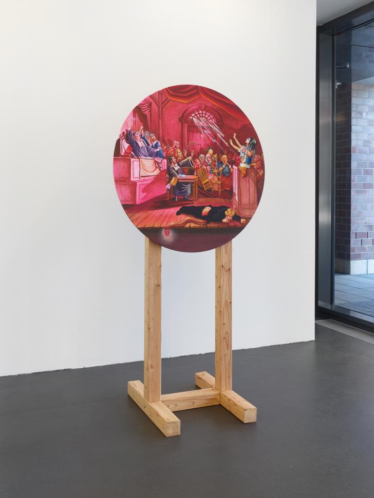 DISPLAY. Staging Identites, 2019_MIKOŁAJ SOBCZAK - Witch Trial (Salem), 2018, 217 x 110 cm_Foto: Simon Vogel