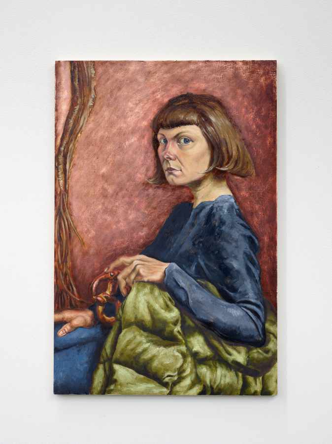 Jannis Marwitz: Ohne Titel, 2019, Öl auf Holz, 60 x 40 cm, Dortmunder Kunstverein, Foto: Simon Vogel