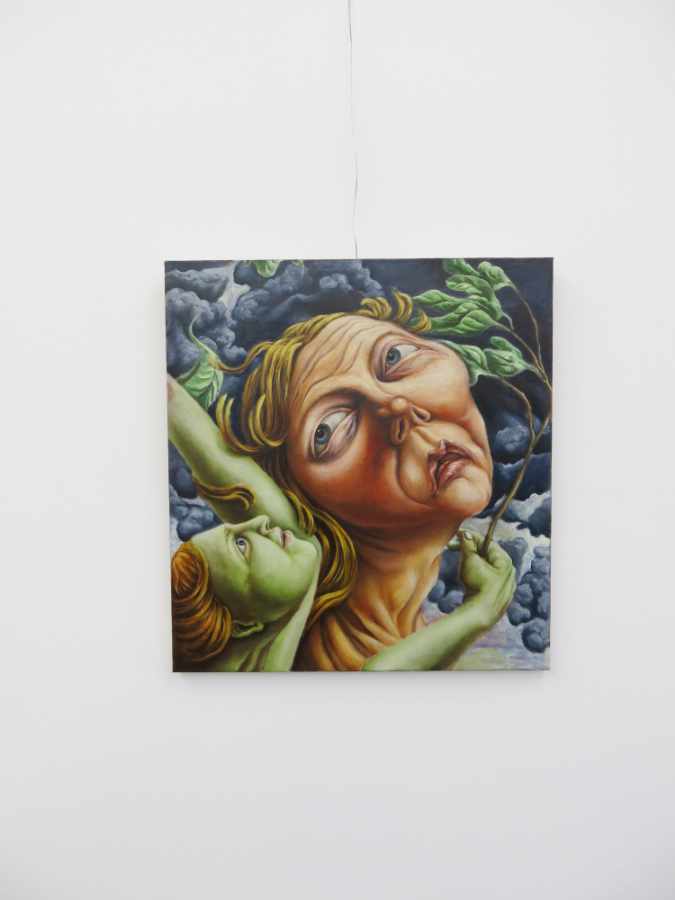 Jannis Marwitz: Ohne Titel, 2019, Öl auf Leinwand, 65 x 50 cm, Dortmunder Kunstverein, Foto: Simon Vogel