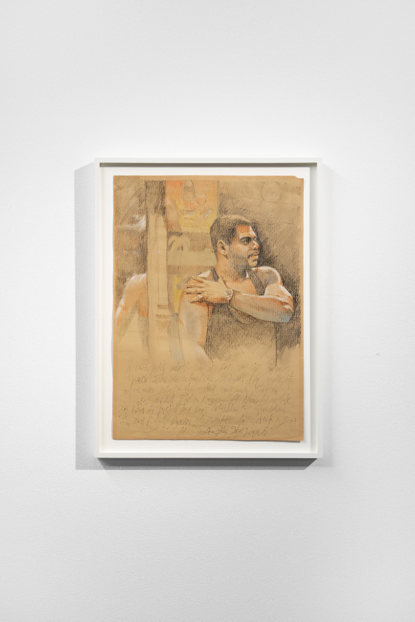 James Gregory Atkinson, ‘6 Friedberg-Chicago’ (Detail), Jürgen Draeger: Günther Kaufmann – Querelle Zyklus, 1982, installation view Dortmunder Kunstverein, 2021/22 Courtesy: the artist, Pietro Draeger, Dortmunder Kunstverein Photo: Jens Franke