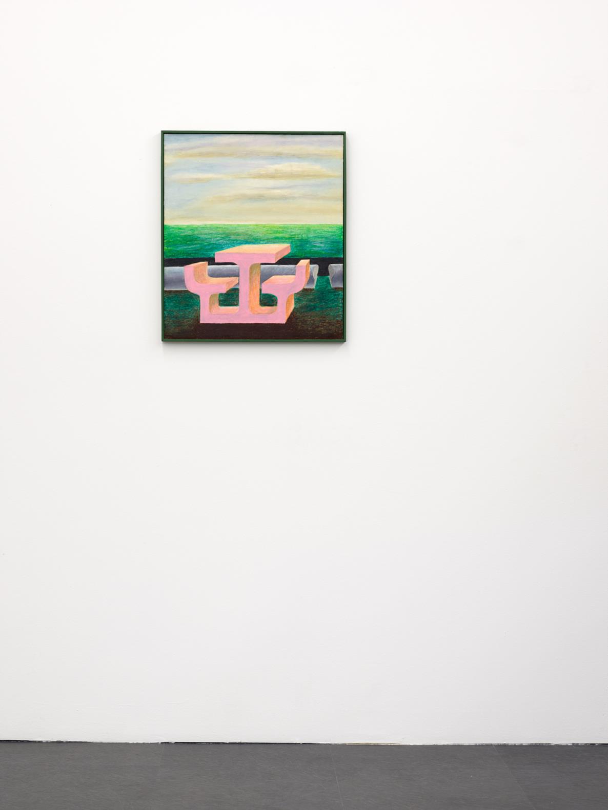 GIJS MILIUS: Sans titre_B, 2017, Öl, Wachs, Pastell und Ölkreide auf Papier, Gaudel de Stampa, Paris