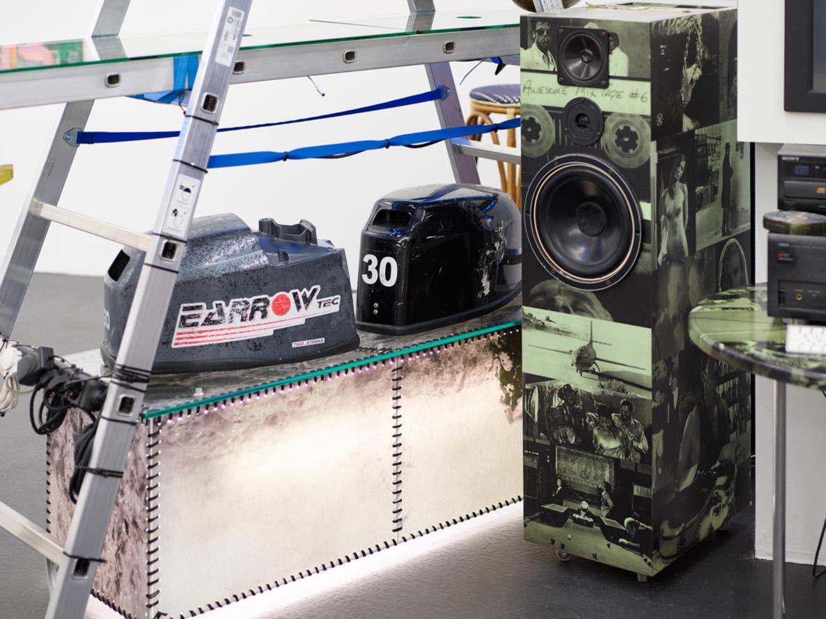 CLAUS FÖTTINGER: veldt & ocean (Detail), 2018, mixed media, Größe variabel