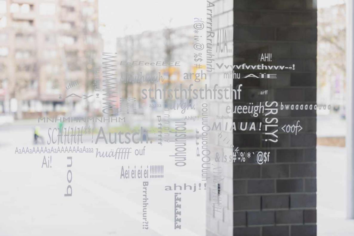 Alison Yip: Wordcloud I, 2020, Dortmunder Kunstverein, Foto: Roland Baege