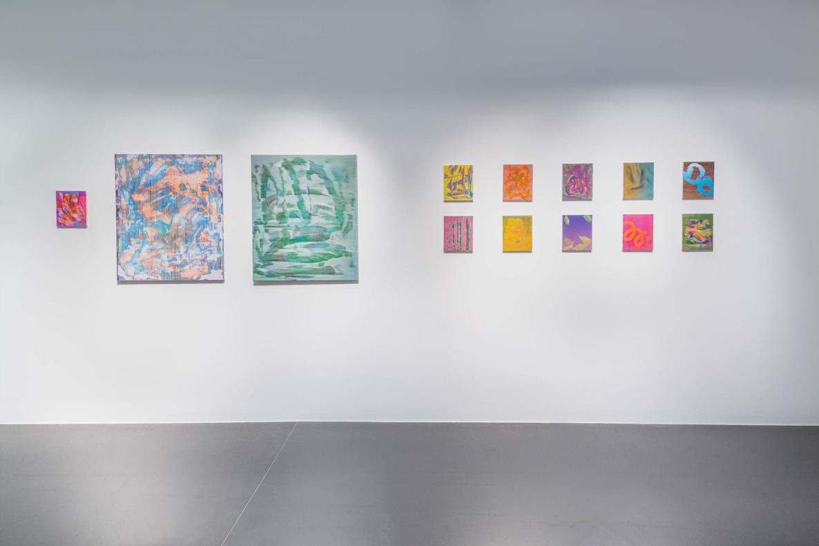 Ausstellungsansicht: David Mellin, Emerging Artists Dortmund, 2021/22, uzwei im Dortmunder U, Foto: Monika Hanfland