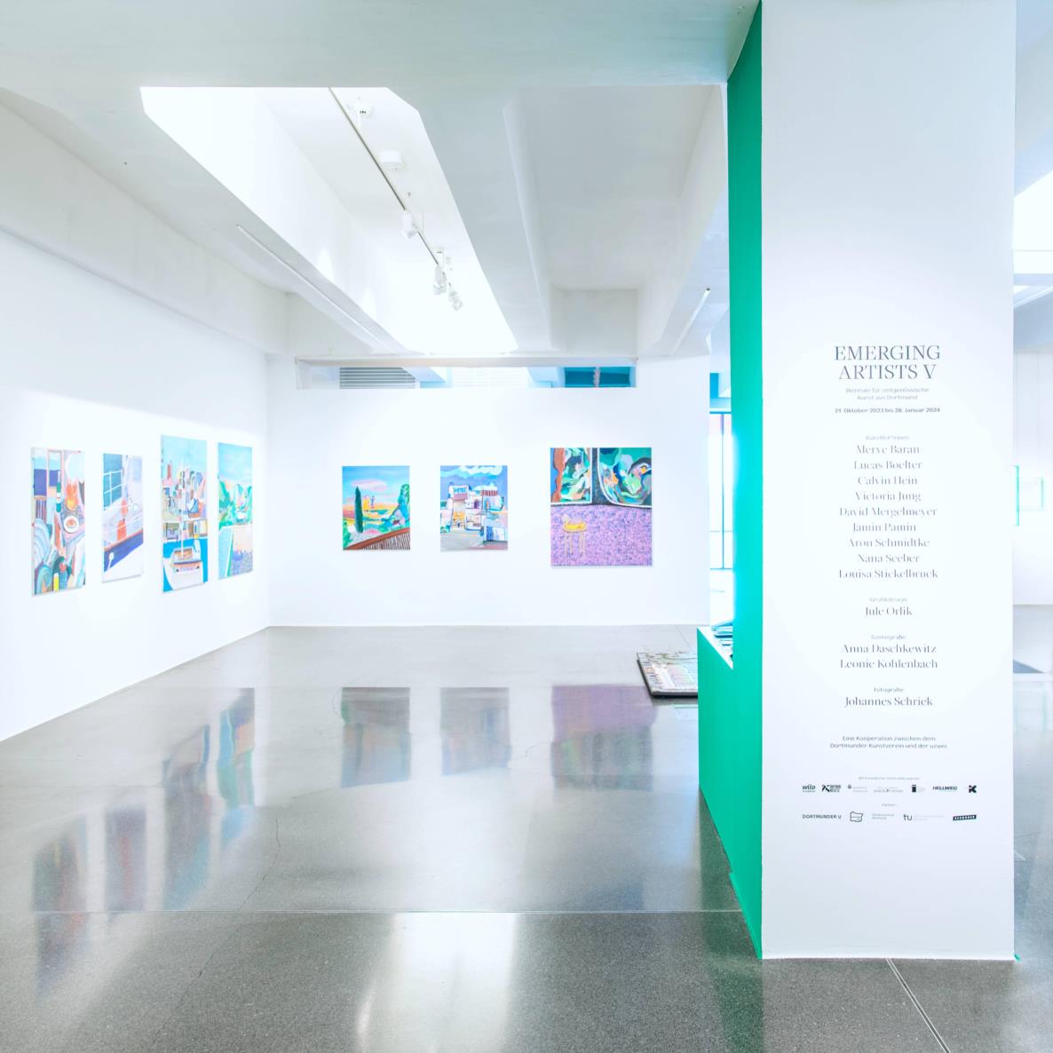 Ausstellungsansicht: Emerging Artists Dortmund V, 2023, Foto: Johannes Schriek