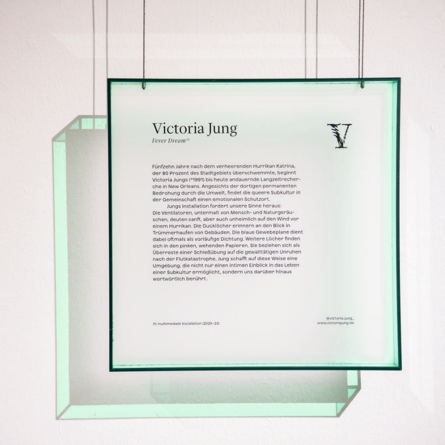 Szenografie von Anna Daschkewitz & Leonie Kohlenbach, Emerging Artists Dortmund V, 2023, Foto: Johannes Schriek