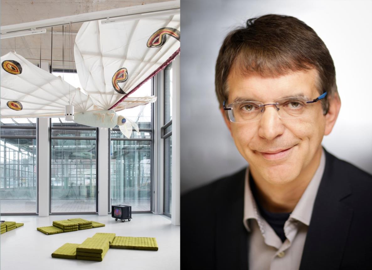 l. Ausstellungsansicht, Foto Jens Franke, r. Prof. Dr. Albert Newen